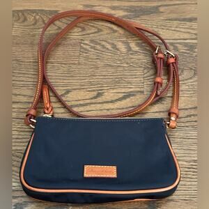 Dooney & Burke Navy Nylon - Leather Trim Lexi Crossbody